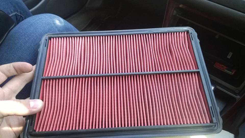 Прикупил воздушный фильтр, а то старый уже под устал)))и купил салонный ...