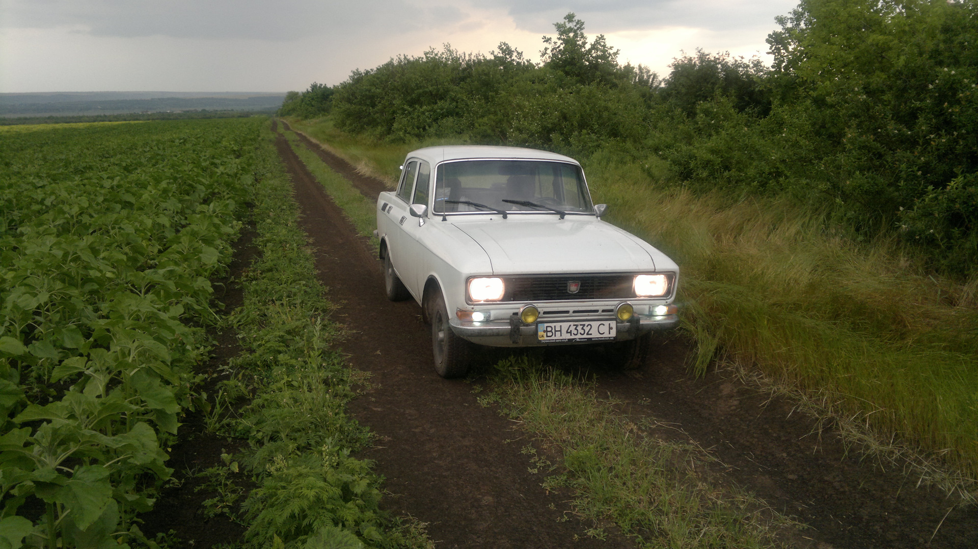 Москвич 2140 в деревне