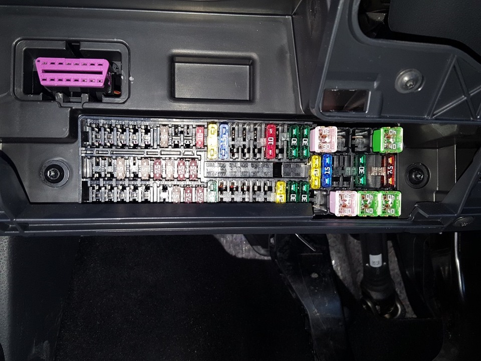 Схема предохранителей SEAT Ibiza Reference 1.2 TSI 2016 — SEAT Ibiza ...