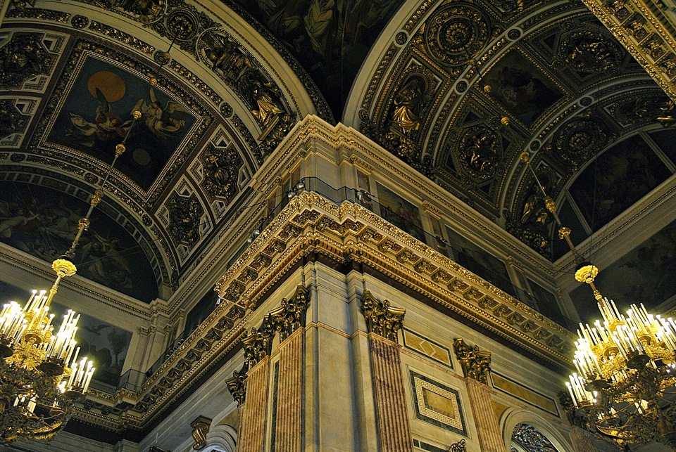 St Isaacs Cathedral inside view