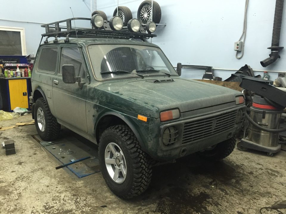 Раскатка арок и лифт подвески + обрезка крыльев — Lada 4x4 3D, 1,7 л ...