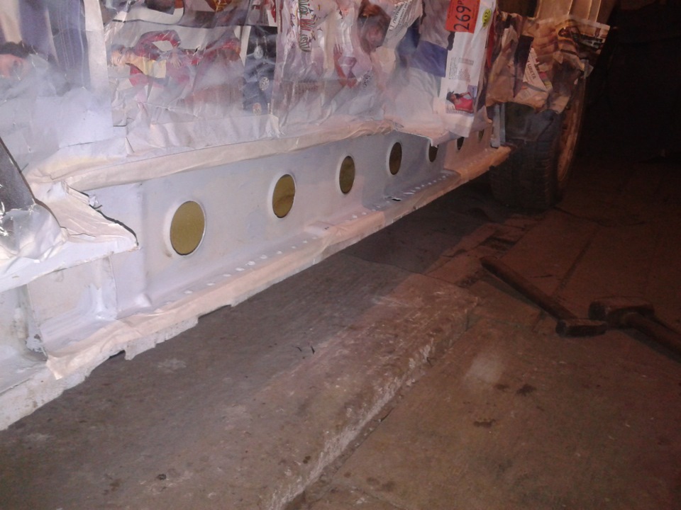 Замена порогов — ГАЗ 3110, 2,3 л, 1998 года | кузовной ремонт | DRIVE2