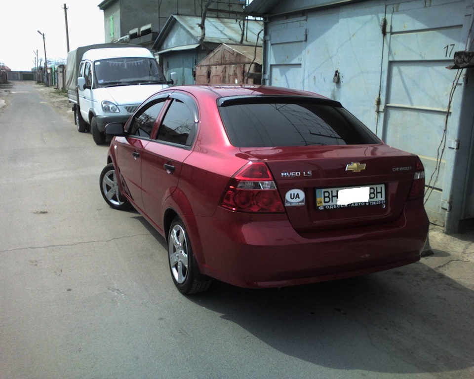 Ветровик на заднее стекло (спойлерок) — Chevrolet Aveo Sedan (1G), 1,5 ...