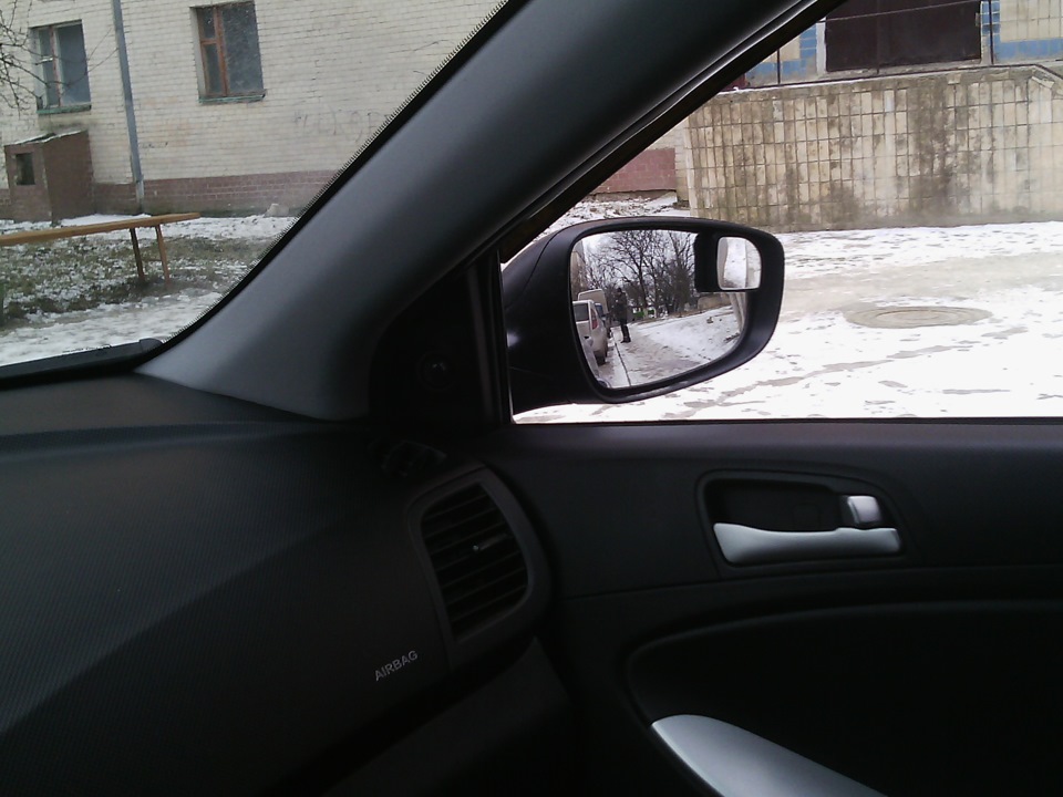 Дополнительные зеркала продолжение — Hyundai Accent (4G), 1,4 л, 2012 ...