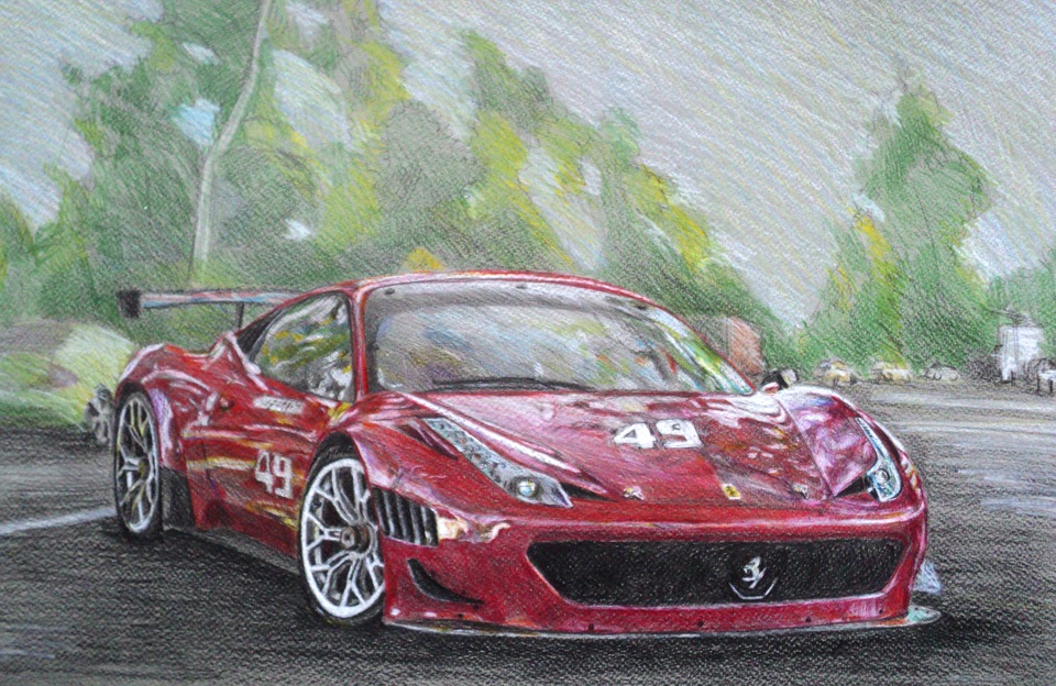 Как рисовать ferrari