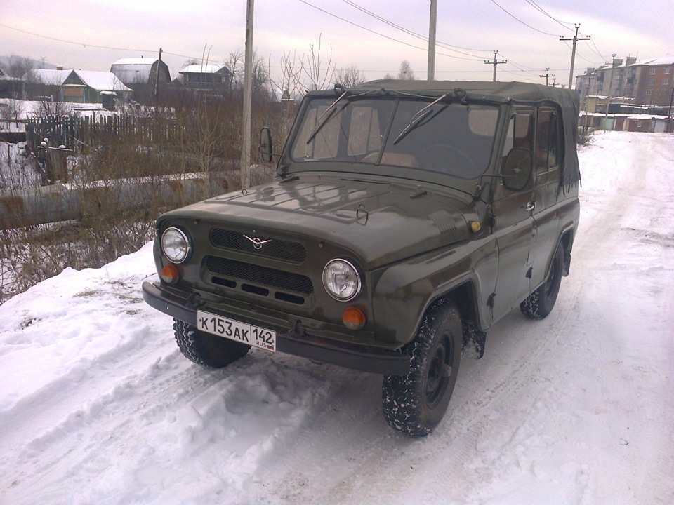 Перегон машин из гаража в гараж. — УАЗ 469, 2,4 л, 1981 года ...