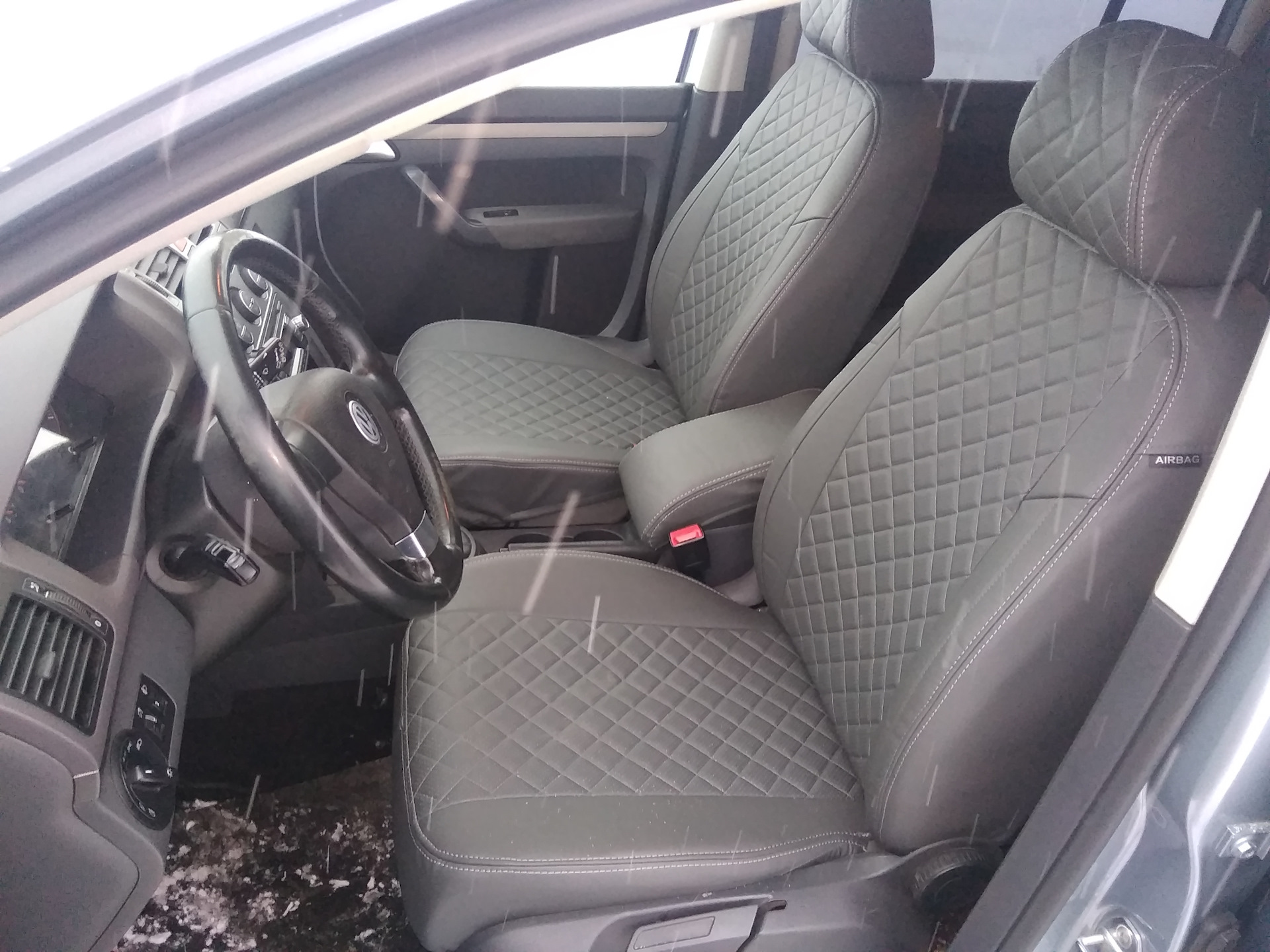 Чехлы из экокожи на Фольксваген Туран — Volkswagen Touran (1G), 1,9 л ...
