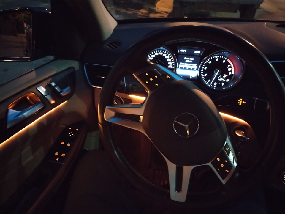 Сделал амбиент подстветку — Mercedes-Benz M-Class (W166), 3,5 л, 2014 ...