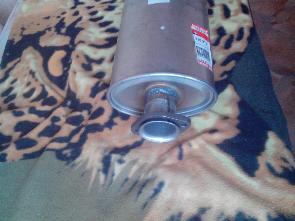 Тихий прямоток — этап 1 — Глушитель Bosal Saab 9000 Turbo. — Lada 2115 ...