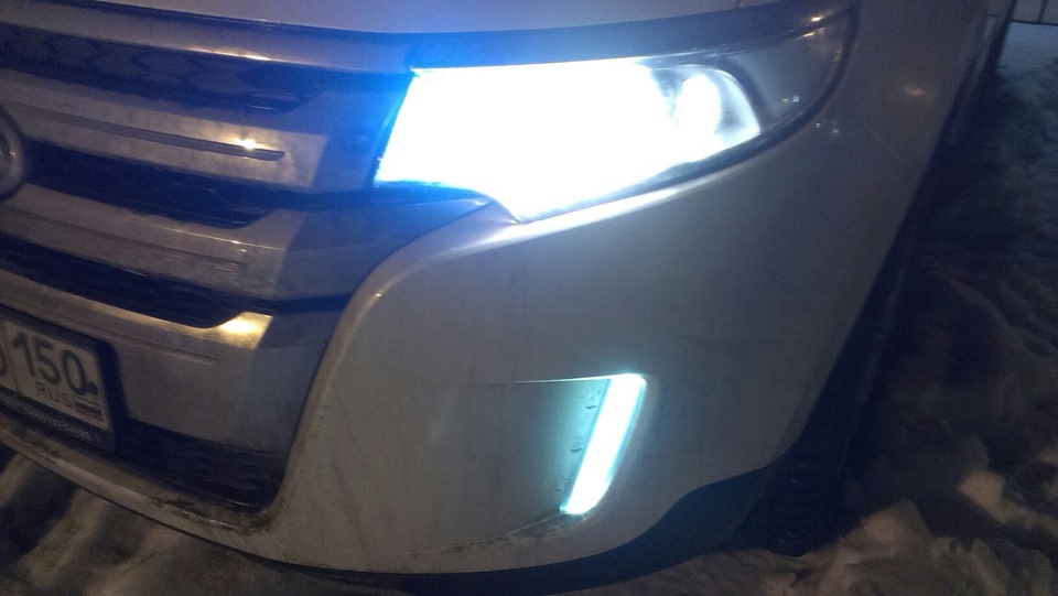 Установил ДХО (габариты) — Ford Edge (1G), 3,5 л, 2014 года | тюнинг ...