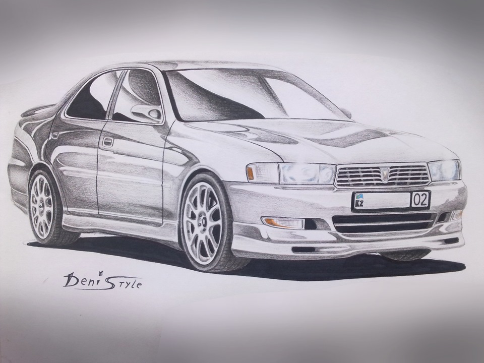 Как нарисовать toyota mark 2