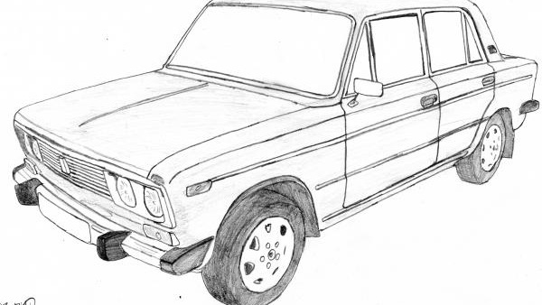 Ваз 2106 раскраска