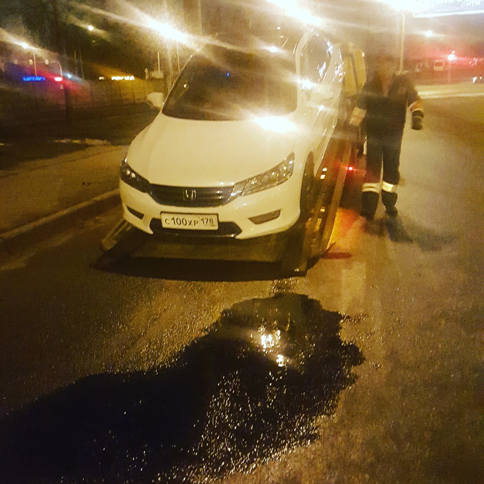 Последствия ТО 3 у официалов "Максимум-Лахта" — Honda Accord (9G), 3,5 ...