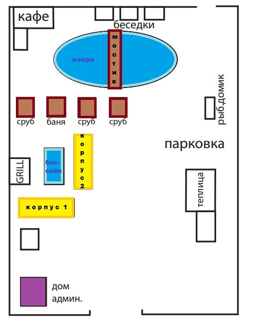 Схема турбазы яковцы