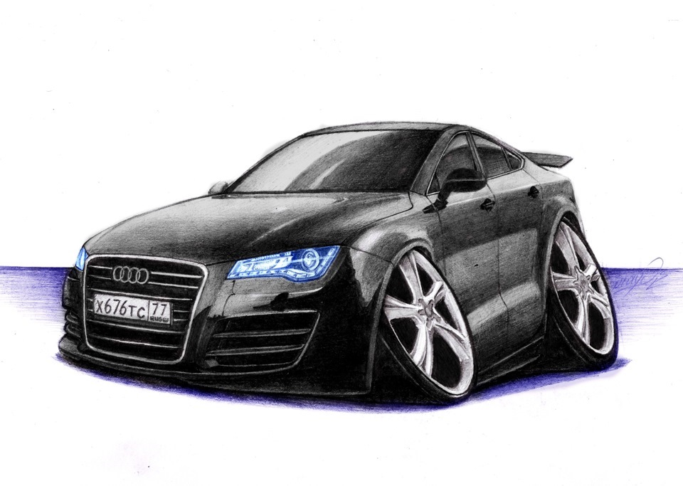 Картинка а 4 нарисована. Ауди а5 карандашом. Audi rs7 drawing. Контур Ауди а8. Ауди а4 универсал рисунок.