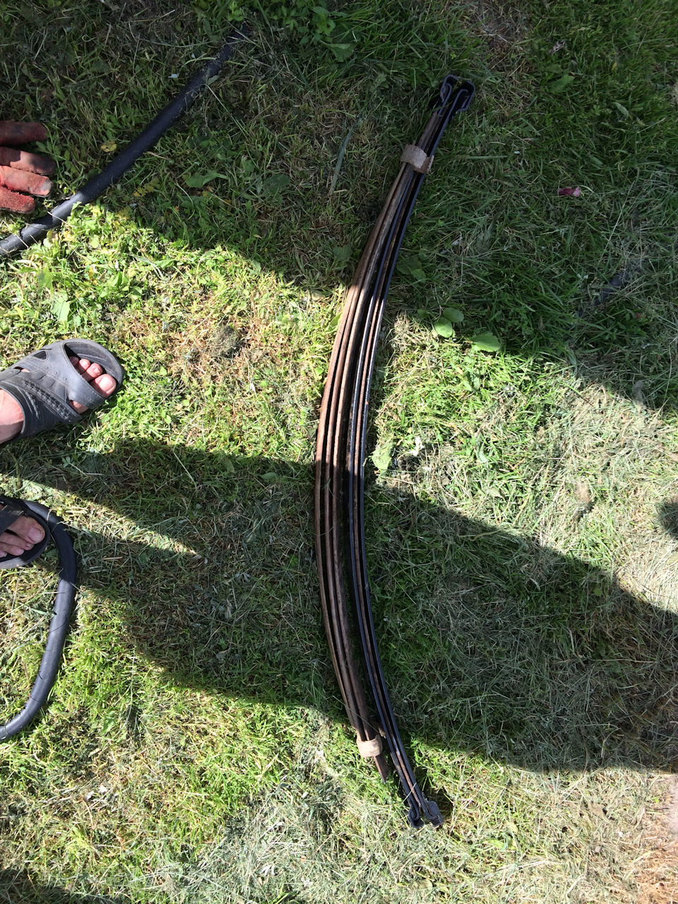 Бухтовка рессор и добавление листа, замена подушек рессор на полиуретан ...