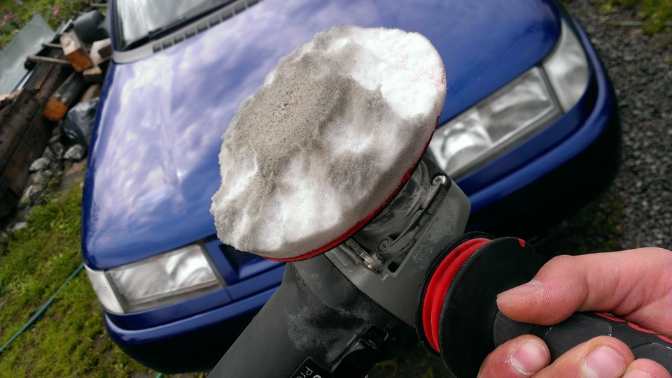 Полировка кузова, пастой Run Way — Lada 21102, 1,5 л, 2001 года ...