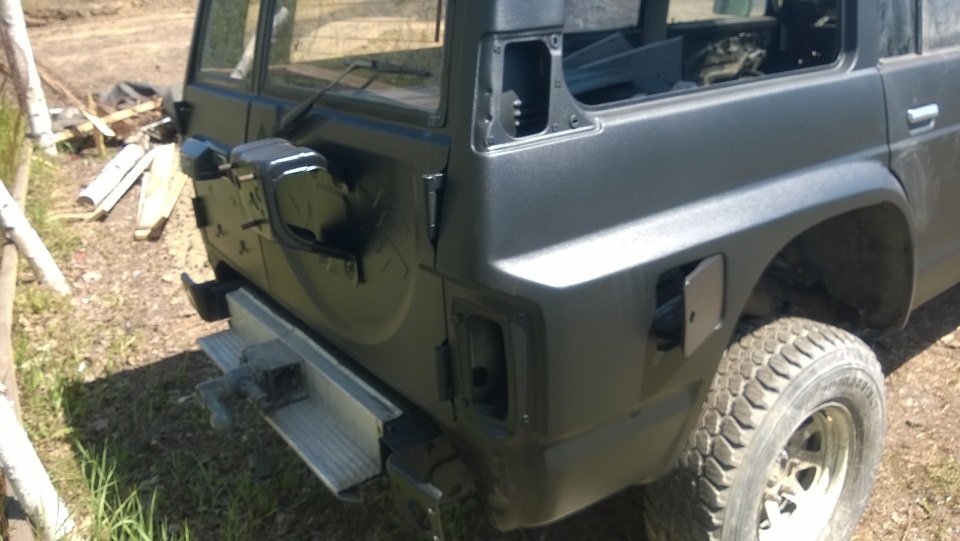 покраска кузова раптором — Nissan Patrol GR I (Y60), 4,2 л, 1994 года ...