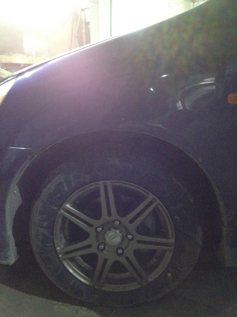 Вот такие теперь просветы между колесом и кузовом ( резина 195/60R15) — Honda Stream (RN1-5)