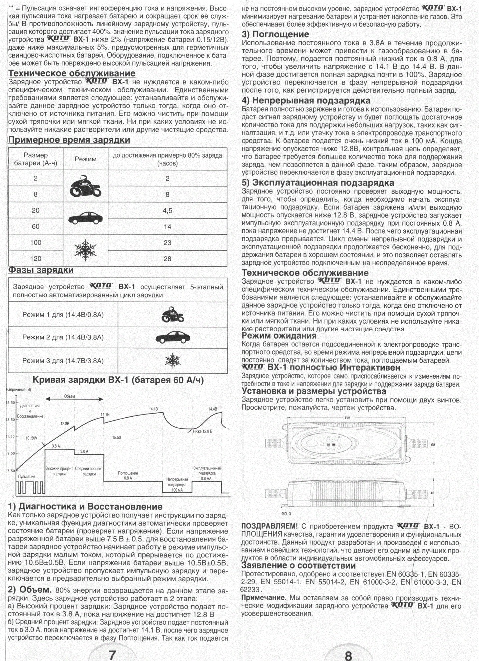 Схема импульсное зарядное устройство кото вх 1