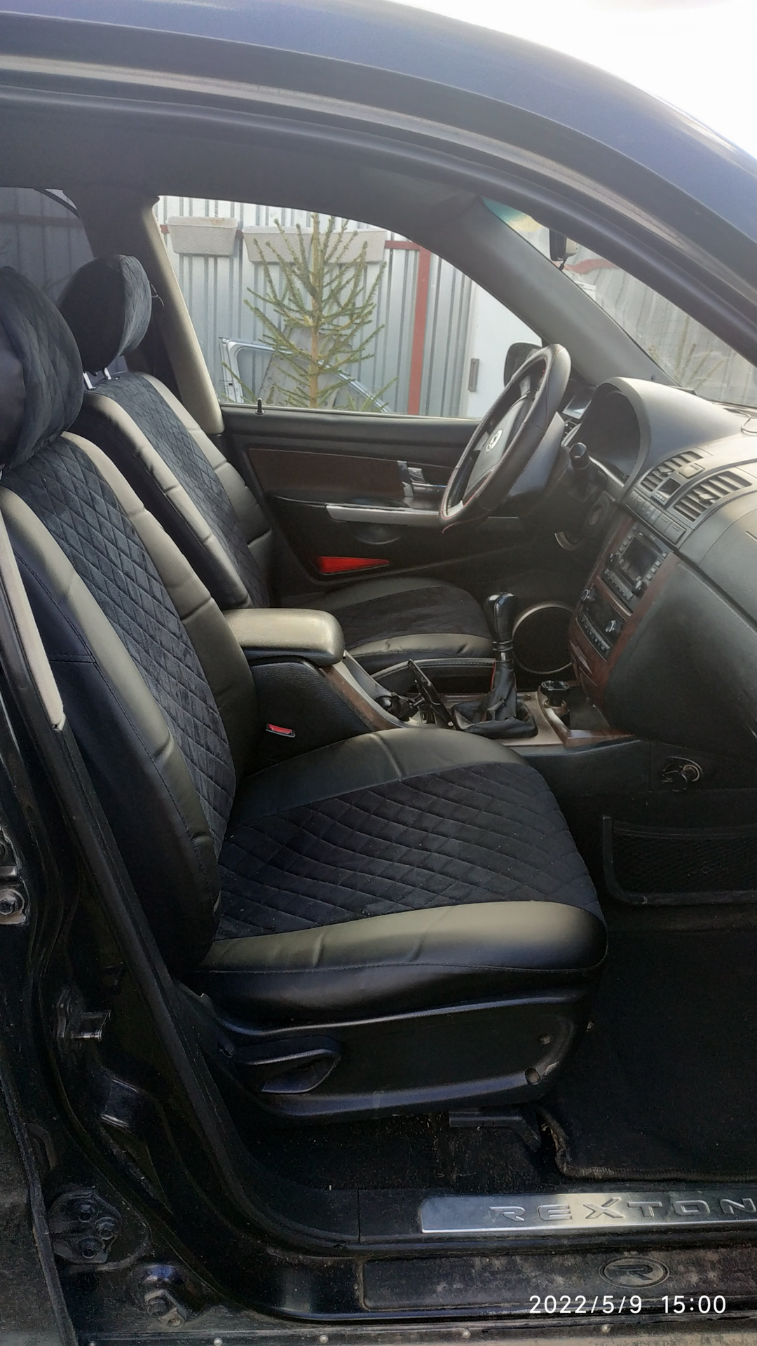 Чехлы на сидения и на руль — SsangYong Rexton (1G), 2,3 л, 2006 года ...