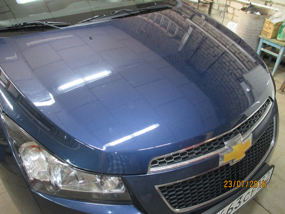 наклейка бронепленки этап 3 — Chevrolet Cruze (1G), 1,6 л, 2011 года ...