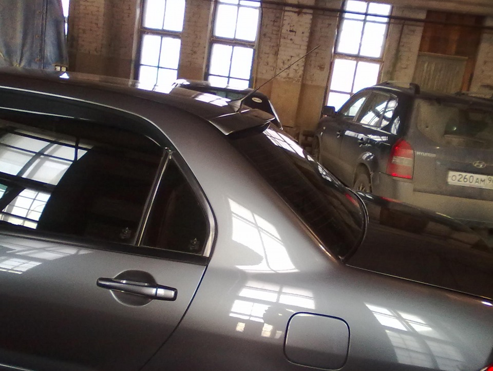 Козырек заднего стекла — Mitsubishi Lancer IX, 1,6 л, 2006 года ...