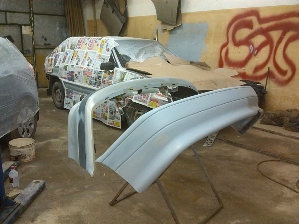 покрасить бампер в цвет