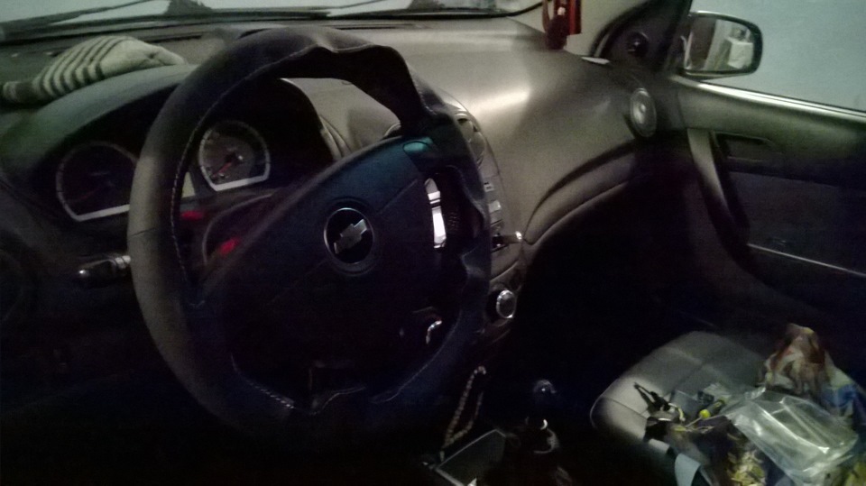 оплетка на руль — Chevrolet Aveo Sedan (1G), 1,4 л, 2007 года ...