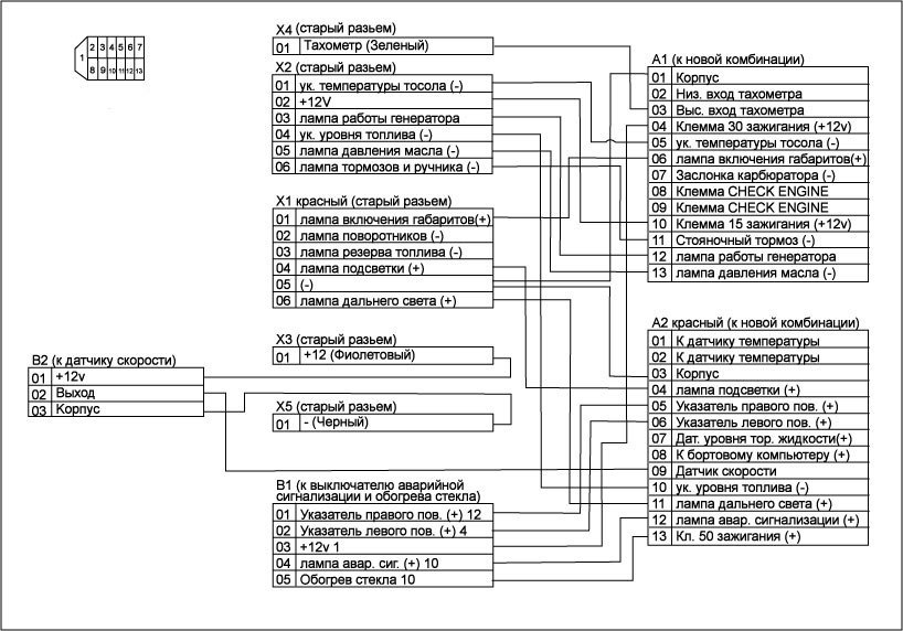 Как подключить приборную панель ваз. Разъемы щитка приборов 3110. Схема подключения приборной панели ВАЗ 2107 инжектор. Схема подключения приборки ВАЗ 2110 на ВАЗ 2107 инжектор. Разъём щитка приборов ВАЗ 2110.