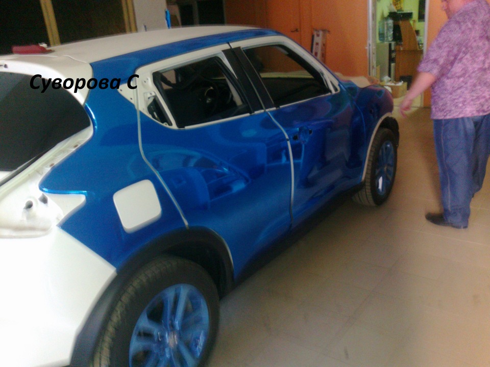 ГоЛуБоЙ ХрОМ, МАНЮНЯ — Nissan Juke (1G), 2011 года | тюнинг | DRIVE2