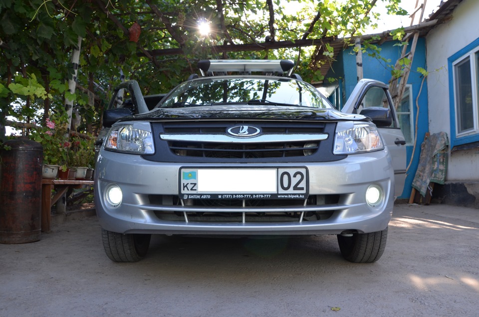 Противотуманки — Lada Гранта (1G), 1,6 л, 2013 года | аксессуары | DRIVE2