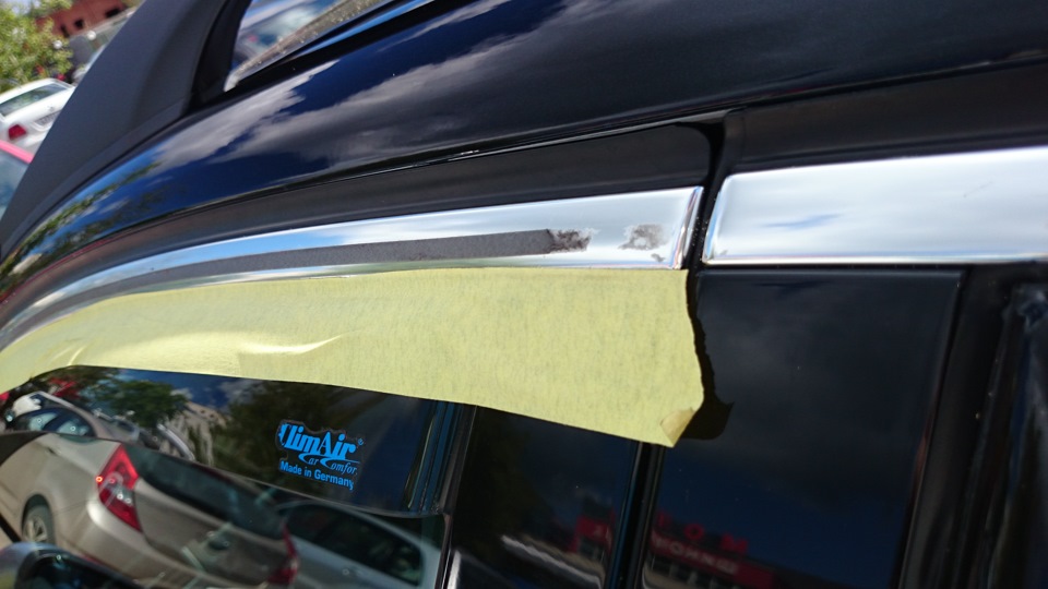 №32. Чем снять двухсторонний скотч с рамок дверей или новые дефлекторы ...