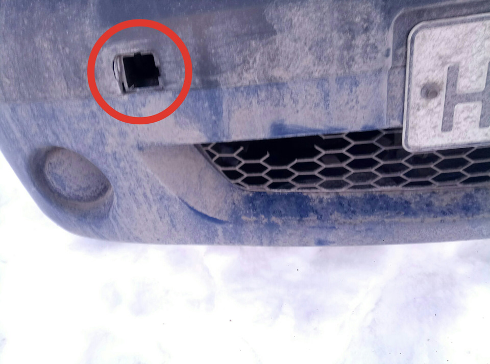 Заглушка в бампер логан — Renault Logan (1G), 1,4 л, 2006 года ...