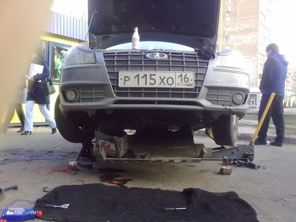 Жидкость ГУРа… — Lada Приора седан, 1,6 л, 2008 года | своими руками ...