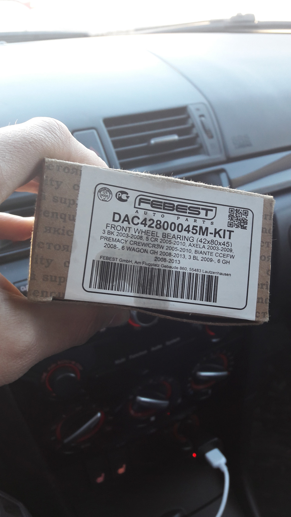 DAC42800045MKIT Подшипник ступичный передний 42x80x45 FEBEST | Запчасти ...