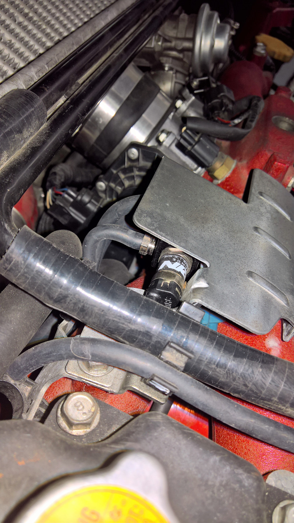 Соленойд Perrin спрятали, так-как при установке по инструкции его так и норовит задеть и отломать. — Subaru Forester (SH)