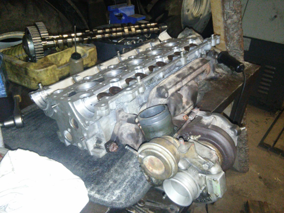 Люфт в турбине.Замена прокладки, шлифовка головы.Не понятный не кому ...