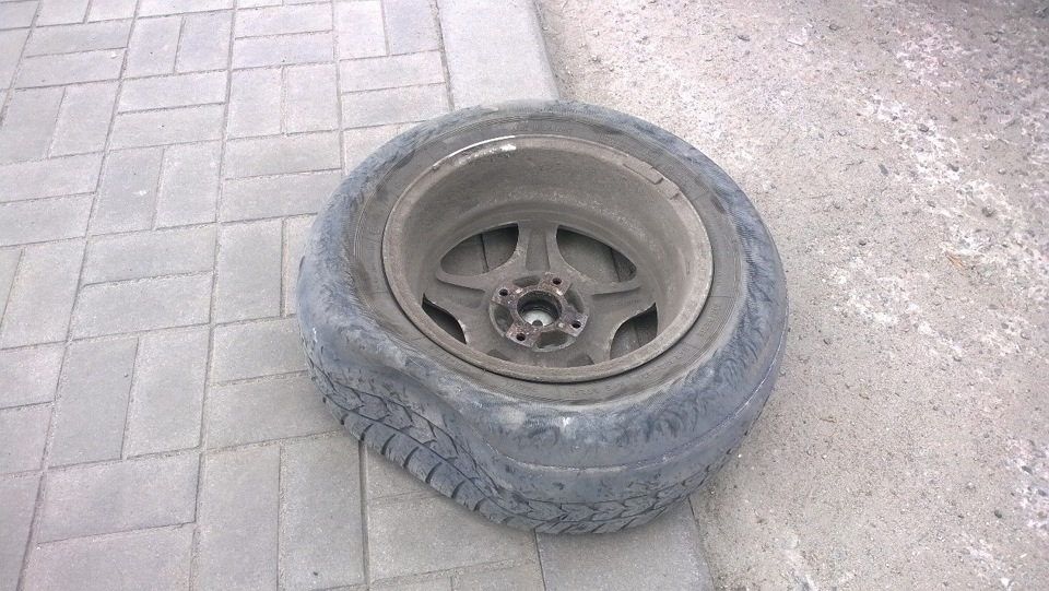 Пробило колесо — Chery Eastar, 2 л, 2006 года | поломка | DRIVE2