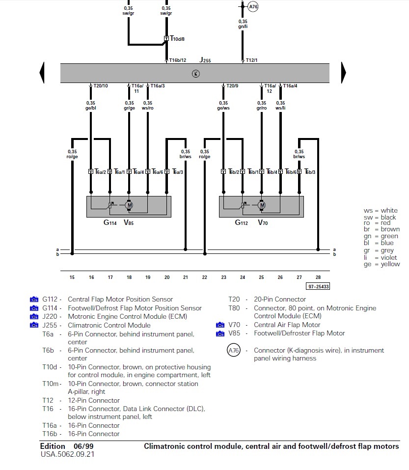 Climatronic passat b5 схема