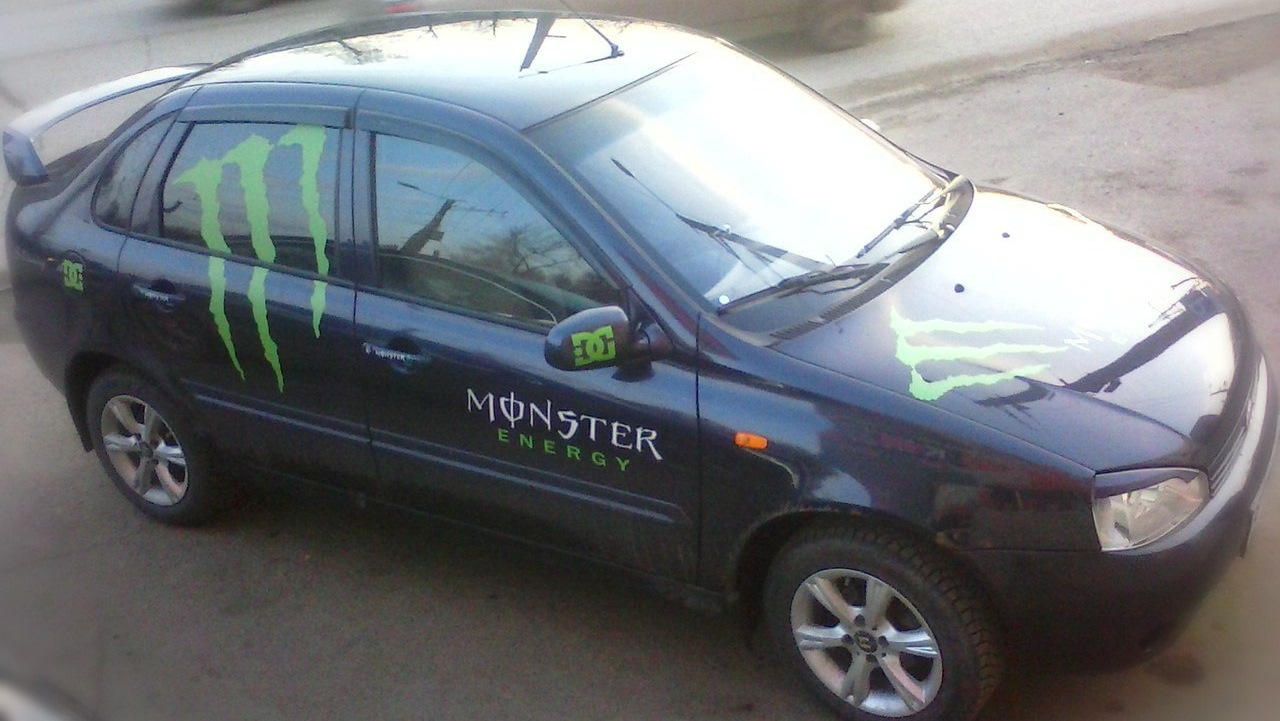 Lada Калина седан 1.6 бензиновый 2007 | Monster Energy на DRIVE2