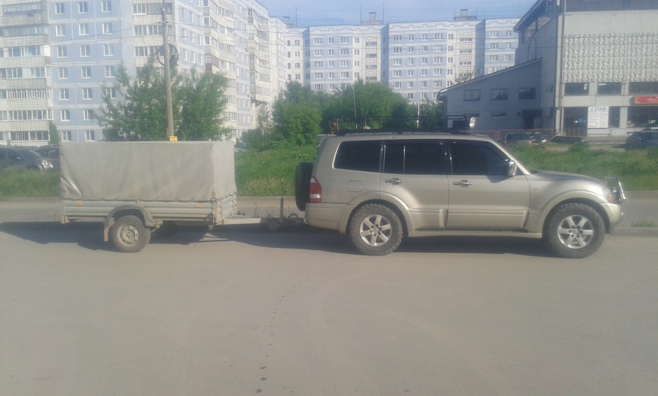 Прицеп — Mitsubishi Pajero (3G), 3,5 л, 2006 года | аксессуары | DRIVE2