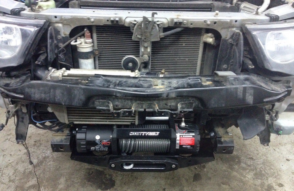 Установка и подключение лебедки на Mitsubishi L200 — Vezdehod-shop на ...