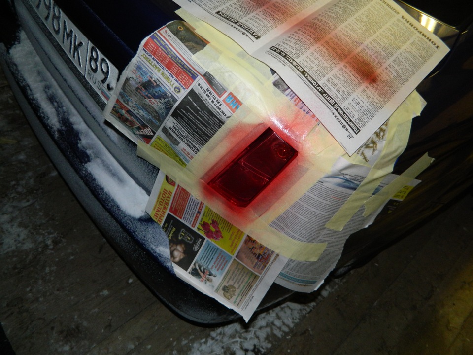 Покраска задних фонарей — Chevrolet Lacetti Sedan, 1,6 л, 2007 года ...