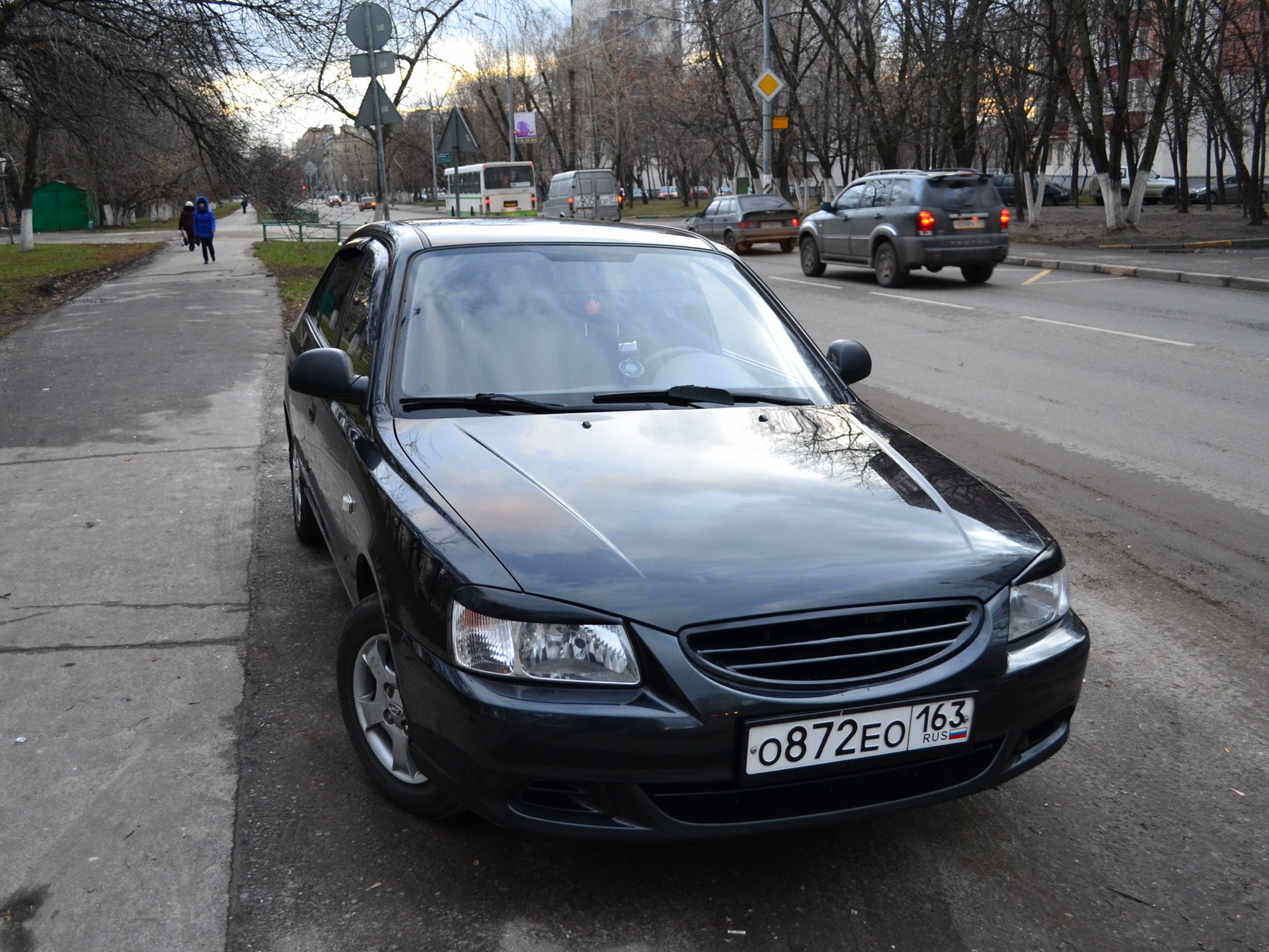 Решетка радиатора без значка — Hyundai Accent (2G), 1,5 л, 2007 года |  тюнинг | DRIVE2