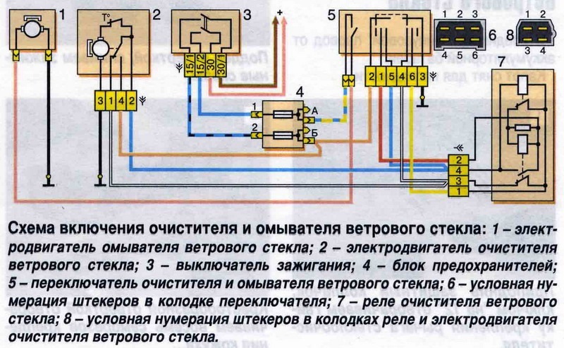 Принципиальная электрическая схема автомобиля ока