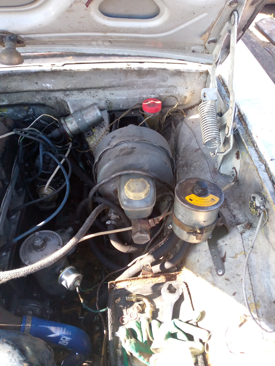 Установка ГУРа на газ 24 часть вторая. Финал. — ГАЗ 2401, 2,4 л, 1983 ...