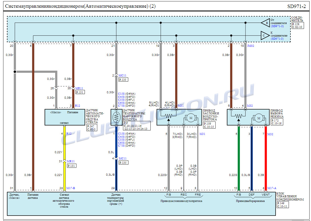 Кондиционер хундай матрикс схема