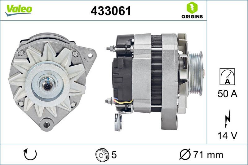 433061 Генератор valeo origins новая технология oe Valeo | Запчасти на ...