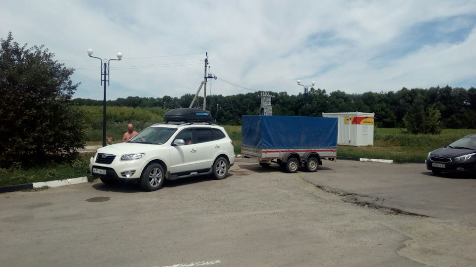 Расход топлива с прицепом. — Hyundai Santa Fe (2G), 2,2 л., 2010 года ...